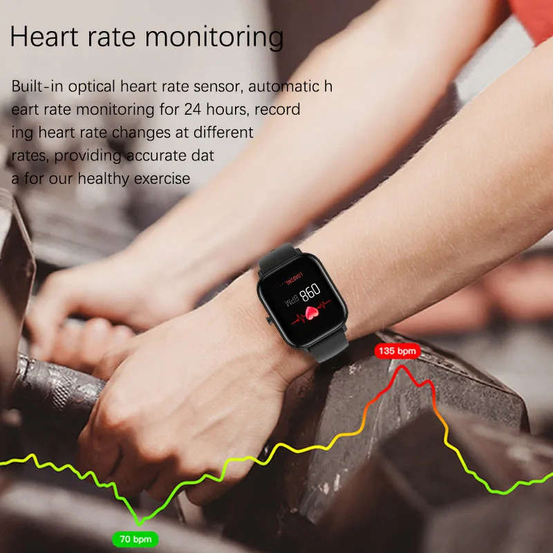 LIGE Smart Mode Ur Mænd IPX7 Vandtæt Fitness Tracker LED Full Skærm Touch pulsmåler Sport Smart Ur Kvinde