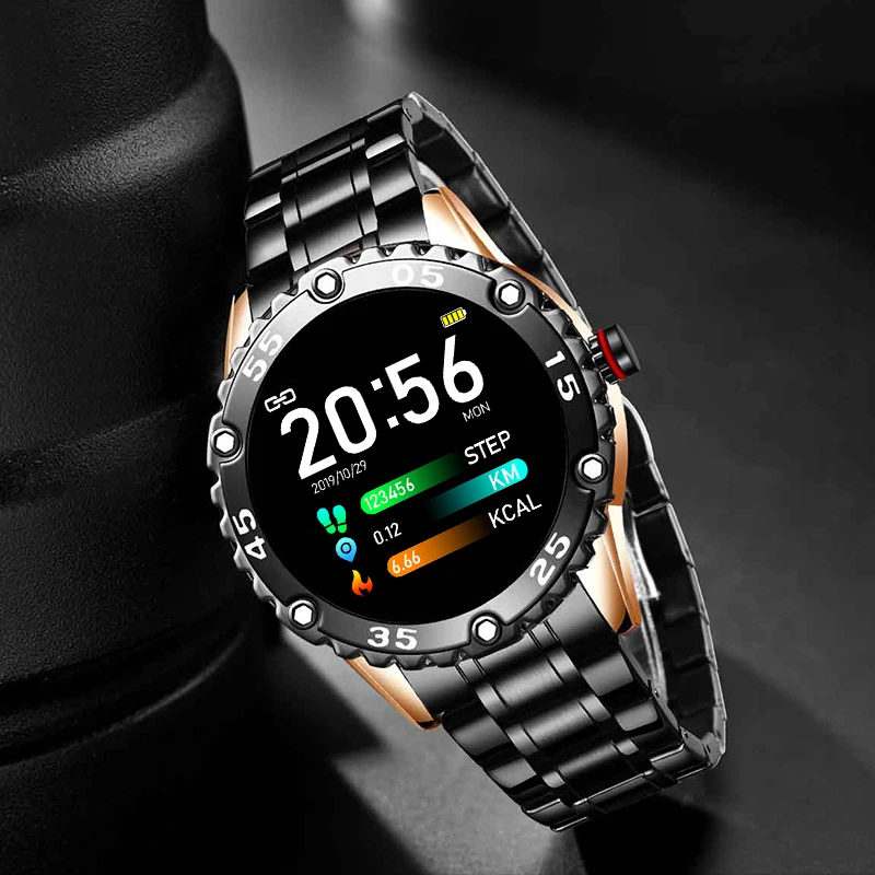 LIGE Smart Ur Mænd Smartwatch IP68 Vandtæt Sport Fitness ur Opkald Alarm påmindelse påmindelse puls Reloj Inteligente