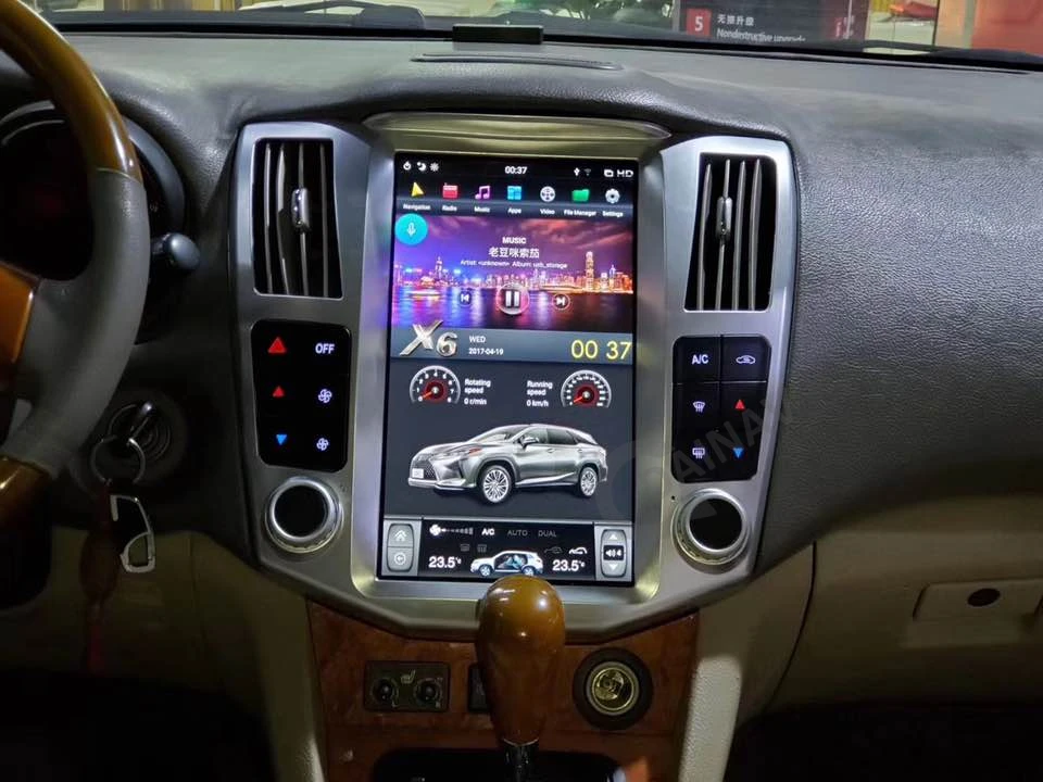 Lodret Skærm Android Bil Video-Afspiller, Stereoanlæg Til Lexus RX RX300 RX330 RX350 RX400H 2004-2008 Bil DVD-Radio GPS-navigation