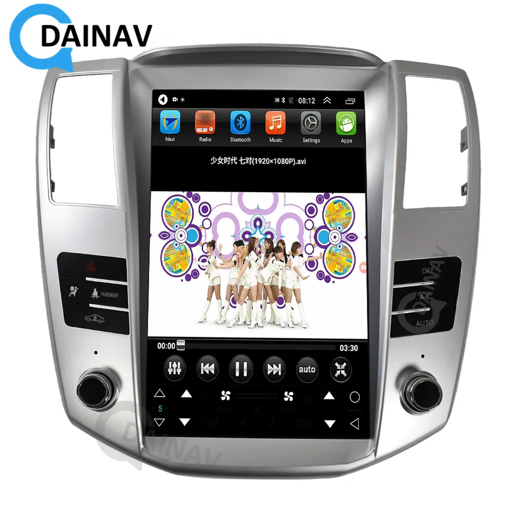 Lodret Skærm Android Bil Video-Afspiller, Stereoanlæg Til Lexus RX RX300 RX330 RX350 RX400H 2004-2008 Bil DVD-Radio GPS-navigation
