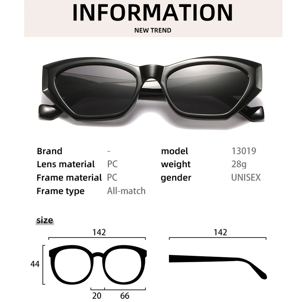 LongKeeper Nye Vintage Black Cat Eye Solbriller Kvinder Brand Designer Trendy Nuancer Kvindelige Dame UV400 Oculos De Sol