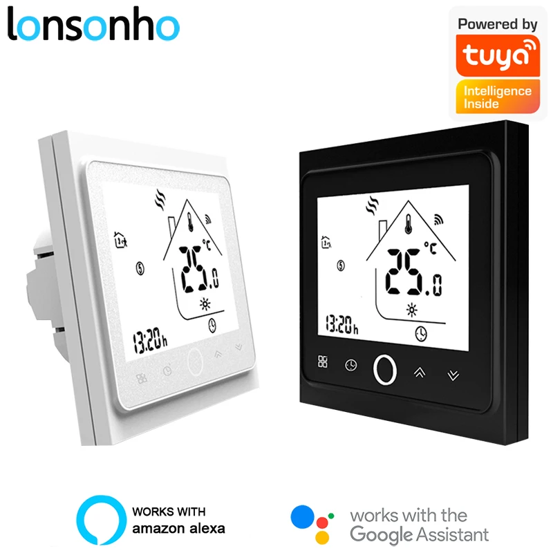 Lonsonho Tuya Smart WiFi Termostat 220V Temperatur Controller Til Væg-Kedel Varme Smart Home Kompatibel Alexa Google Startside