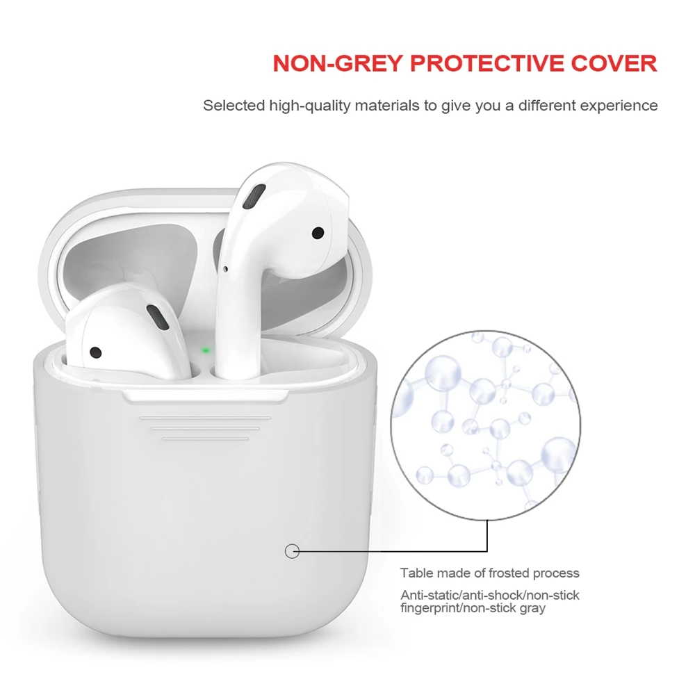 Luft bælg Silikone Trådløs Bluetooth-Hovedtelefon Tilfældet For AirPods Beskyttende Dække Huden Tilbehør til Apple Airpods Opladning Box