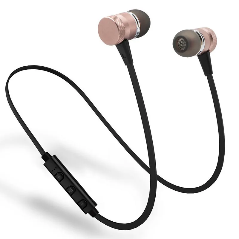LY-11 Metal Sport Bluetooth hovedtelefoner SweatProof Øretelefon Magnetiske Trådløst i øret øretelefoner med mikrofon til støjreduktion NY