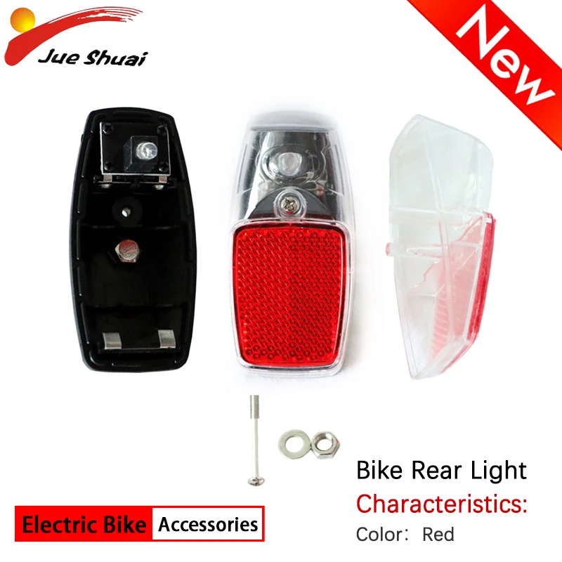 Lysdioder MTB Cykel Fender Lys Batteri Mount på Skærmen Cykel baglygte Nat Rød Plast Sikkert Advarsel Cykel Baglygte