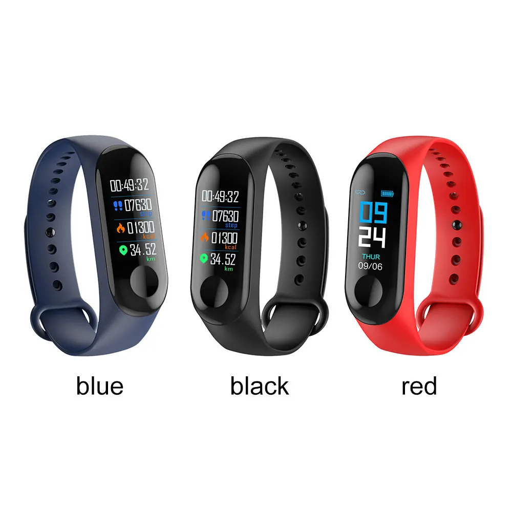 M3 Smartband Fitness tracker armbånd Smart Armbånd Blodtryk pulsmåler Smart band Armbånd smart band For mænd