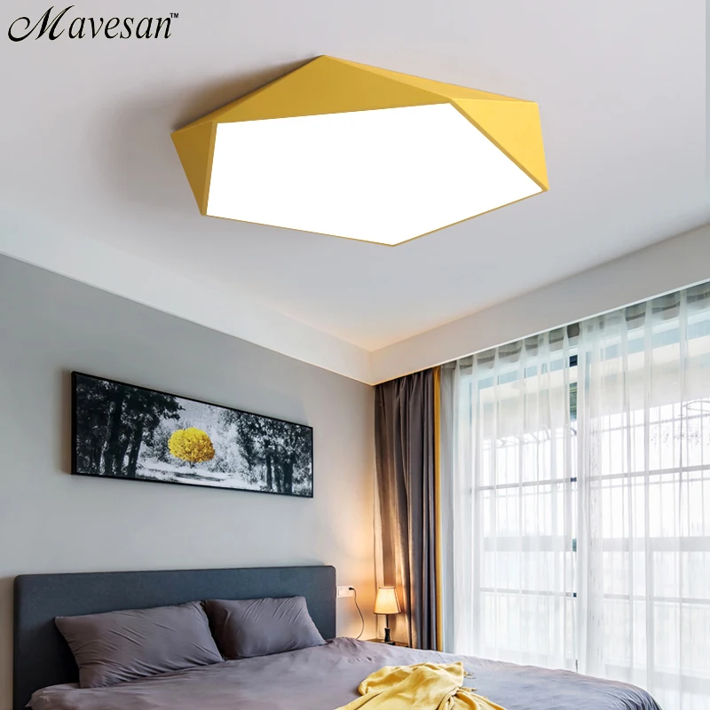 Macarons Loft Lys Farverige Lampeskærm Lampe Til stuen, Soveværelset, børneværelset loft mount indendørs belysning loftsbelysning