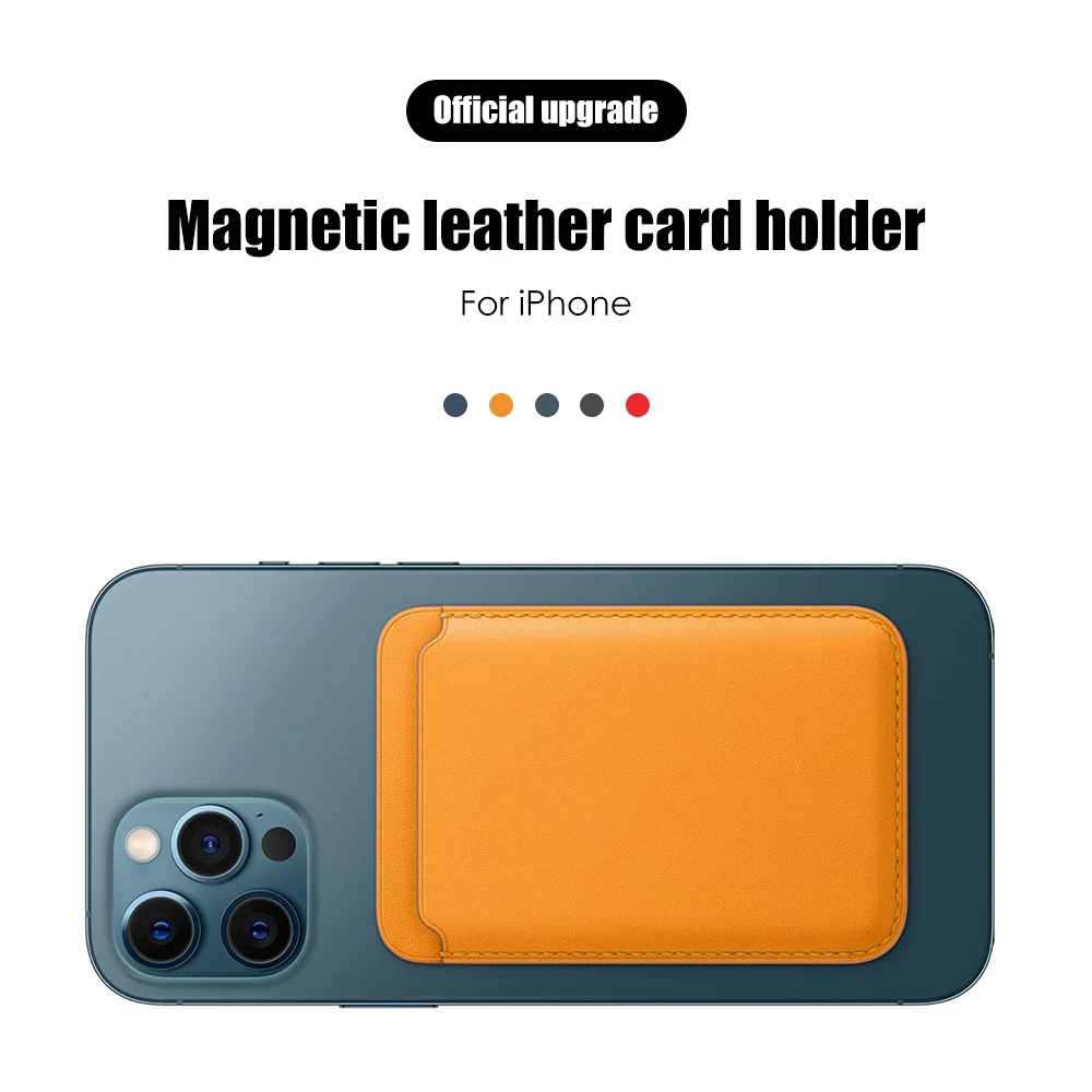 Magnetiske Kort, Taske Holder Til iPhone 12 Pro Max antal Tegnebog Kort Container Tasker Til Telefonen 12 Mini-Magnet, Stærk Tiltrækning Luksus Rød