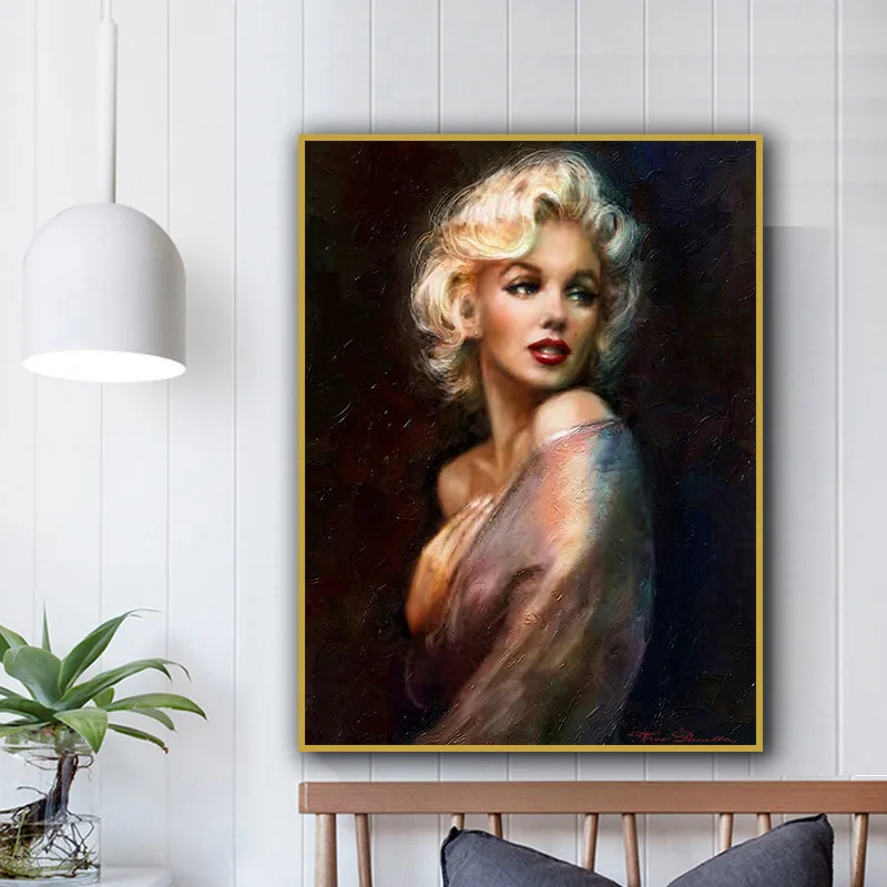 På tilbud! Marilyn Monroe Væg Kunst, Billeder Lærred Maleri Plakat og Print Male Billeder til Hjem Stue Dekoration - Home Decor >