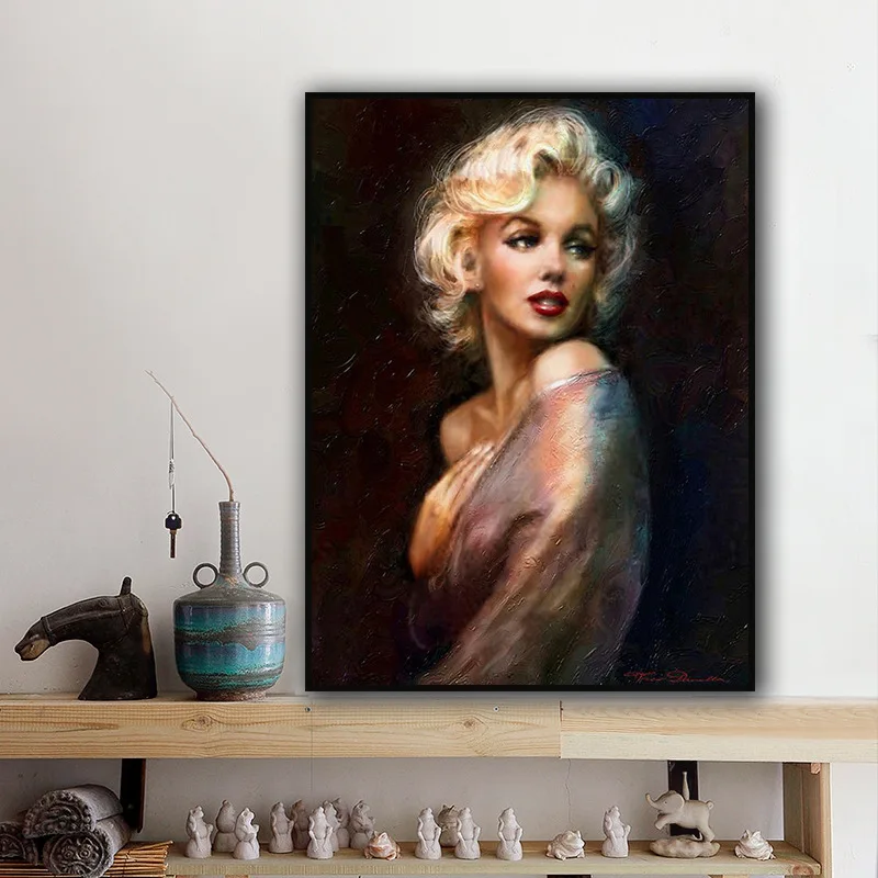 Marilyn Monroe Væg Kunst, Billeder Lærred Maleri Plakat og Print Male Væggen Finde Billeder til Hjem Stue Dekoration
