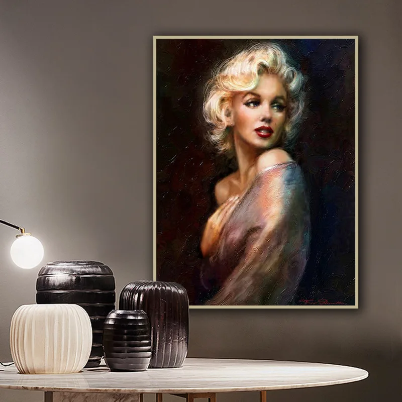 Marilyn Monroe Væg Kunst, Billeder Lærred Maleri Plakat og Print Male Væggen Finde Billeder til Hjem Stue Dekoration