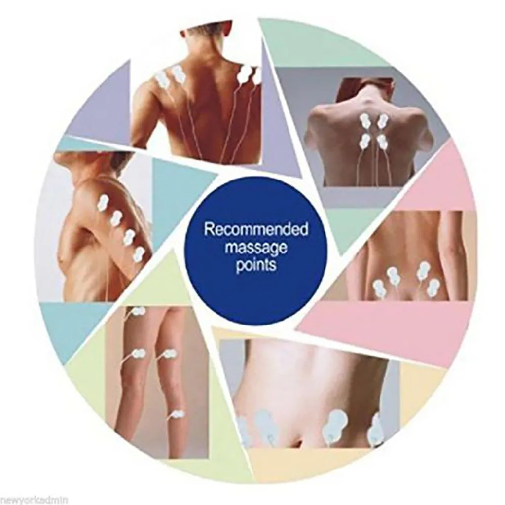 Massageapparat Full Body Smertelindring Ved Akupunktur Tilbage Terapi Tens Maskine Digital Nye Letvægts 8 Mode Digital Terapi Maskine