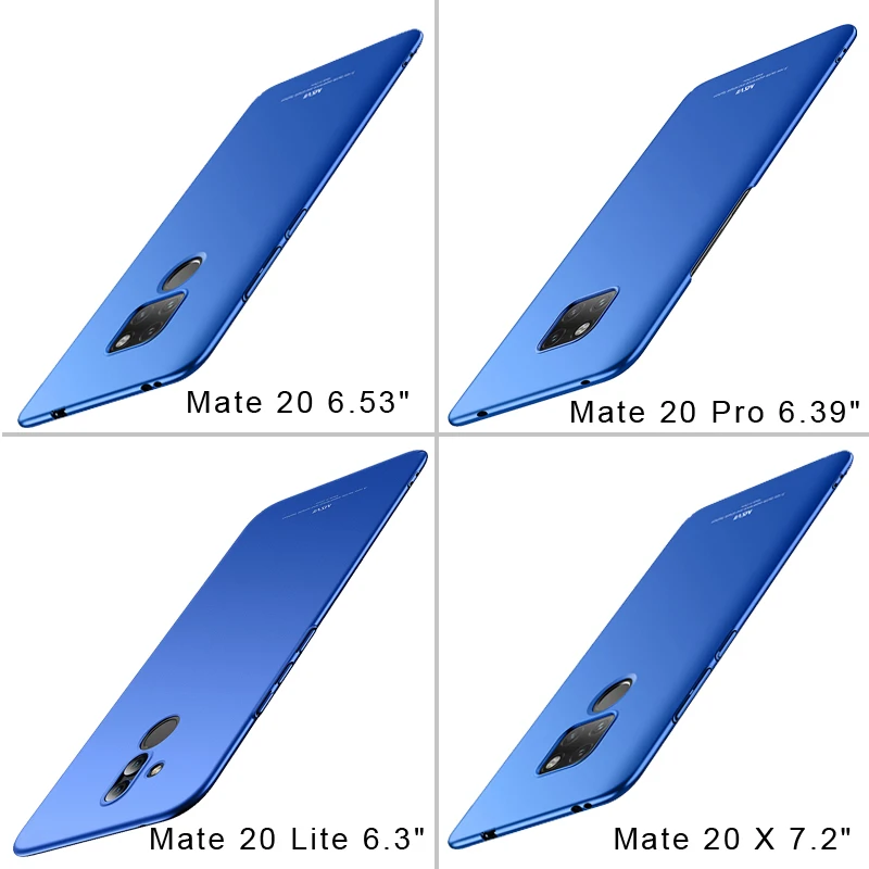 Mate 20 Lite Tilfælde Dække Msvii Slank Matteret Coque For Huawei Mate 20 Pro X Sag Hårdt PC Cover Til Huawei Mate20 Lite Telefonen Tilfælde