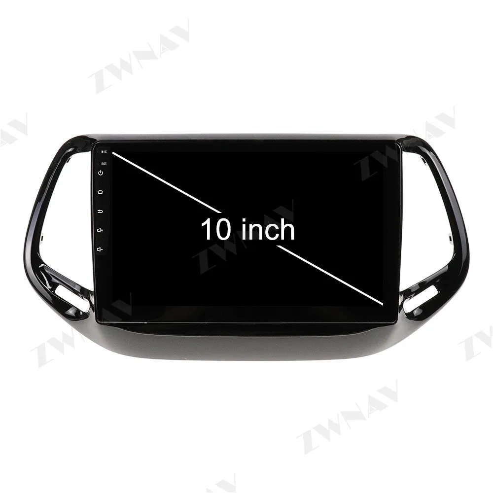 Med carplay DSP Android 9.0 Car Multimedia afspiller Til JEEP Commander 2016-2019 Radio stereo gratis GPS-kort touch screen head unit