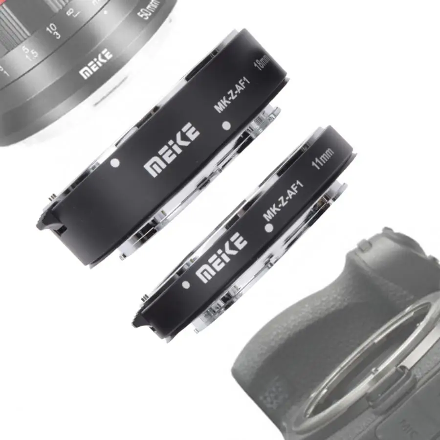 Meike MK-Z-AF1 Metal AF Makro Extension Tube Auto Fokus Adapter ring 11mm 18mm for Nikon Z6 Z7 Z8 Z50