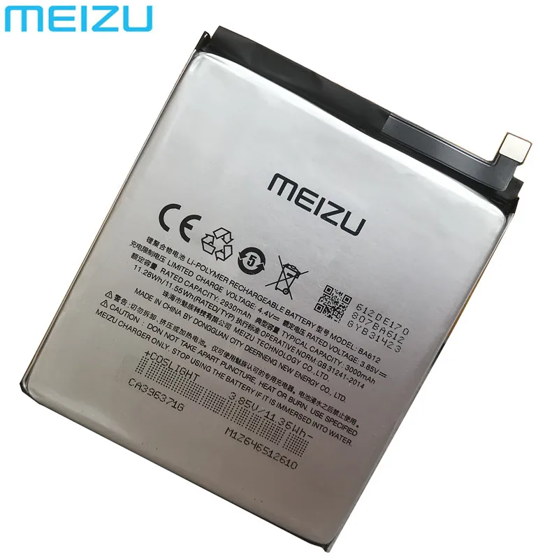 Meizu Oprindelige 3000mAh BA612 Batteri Til Meizu 5S M5S M612Q M612h M612M Mobiltelefon Høj Kvalitet Batteri