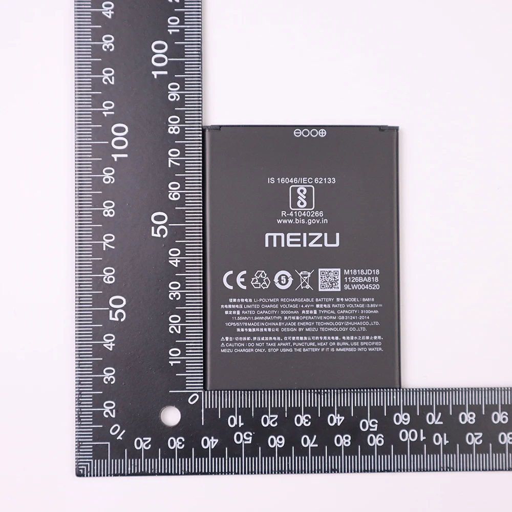 Meizu Oprindelige 3000mAh Batteri Til Meizu BA818 Mobiltelefon Batteri