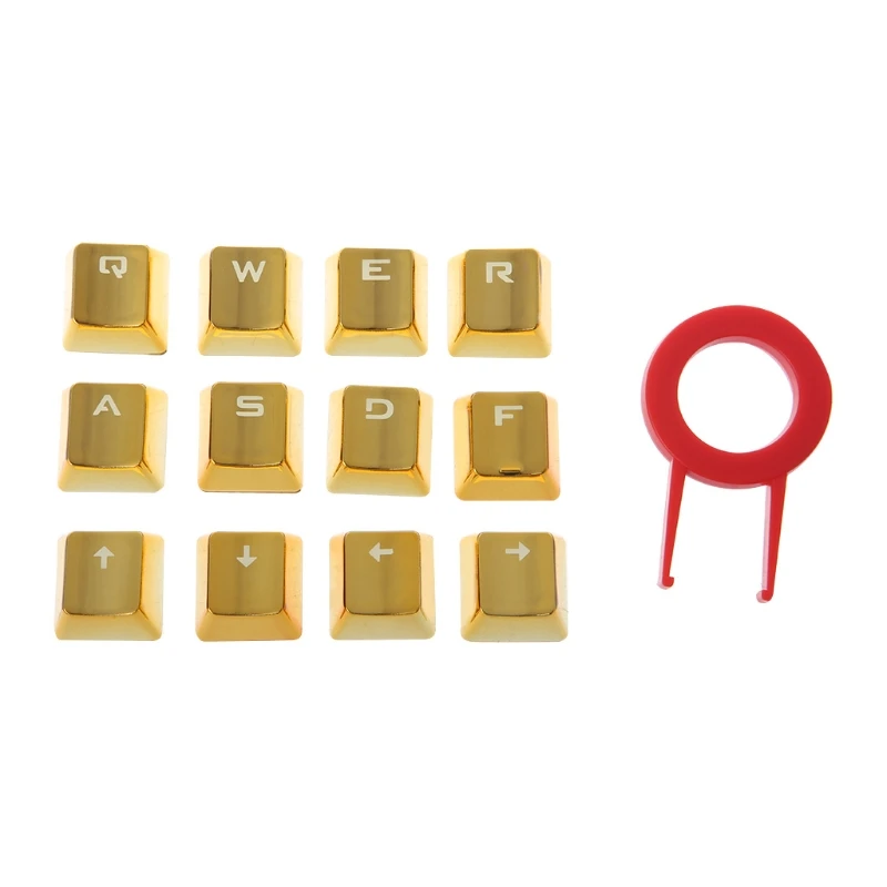 Metal Belægning PBT-DIY 12 Tasterne for Mekanisk Tastatur med keycap aftrækker LX9A
