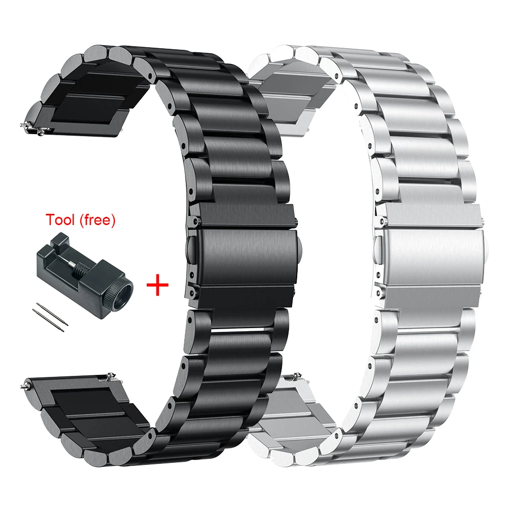 Metal Håndledsrem For HUAWEI UR GT 2 46mm 42mm/GT Aktive Band Armbånd til ÆRE Magic Udskiftelige tilbehør Watchbands