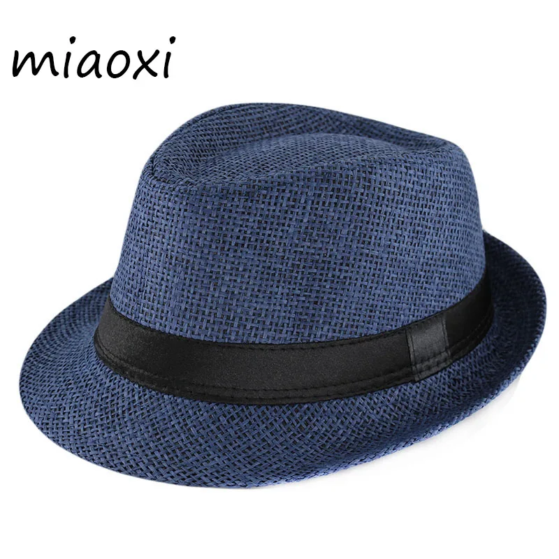 Miaoxi Nye Mode Kids Sun Hat Til Drenge Sommeren Caps Casual Halm Caps Børn Solide Farver Bonnet Piger Hatte SN-002