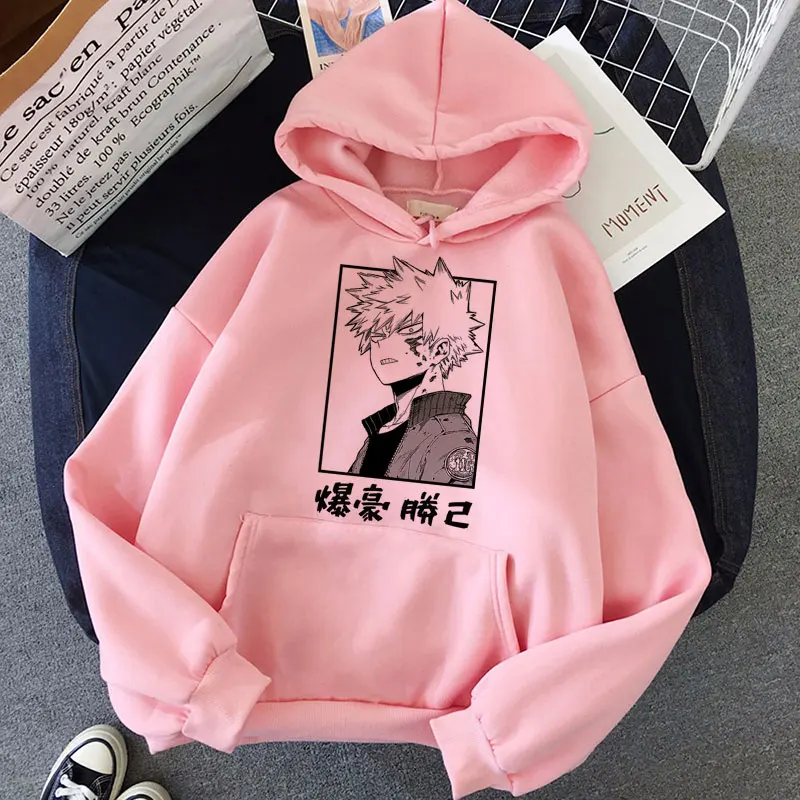 Min Helt Den Akademiske Verden I Skole Den Akademiske Verden Anime Print Hoodie Harajuku Løstsiddende Tøj Kvinder Sweatshirt Japan Boku Ikke Helt Tegnefilm Toppe