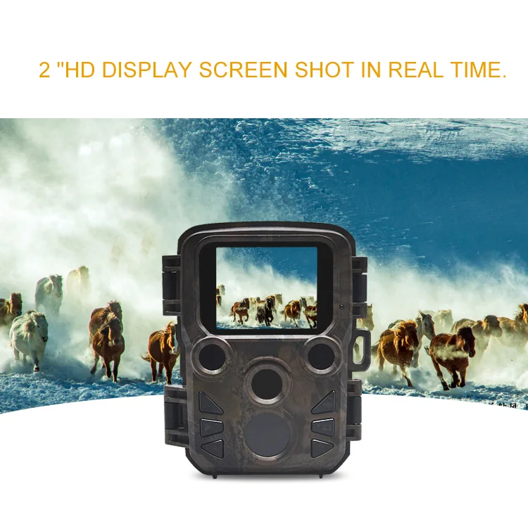 Mini 300 Jagt Kameraer 12MP 1080P HD-32GB Jagt Trail Kameraer Dyreliv Scouting Vilde Dyr Photoshooting Jagt Kameraer