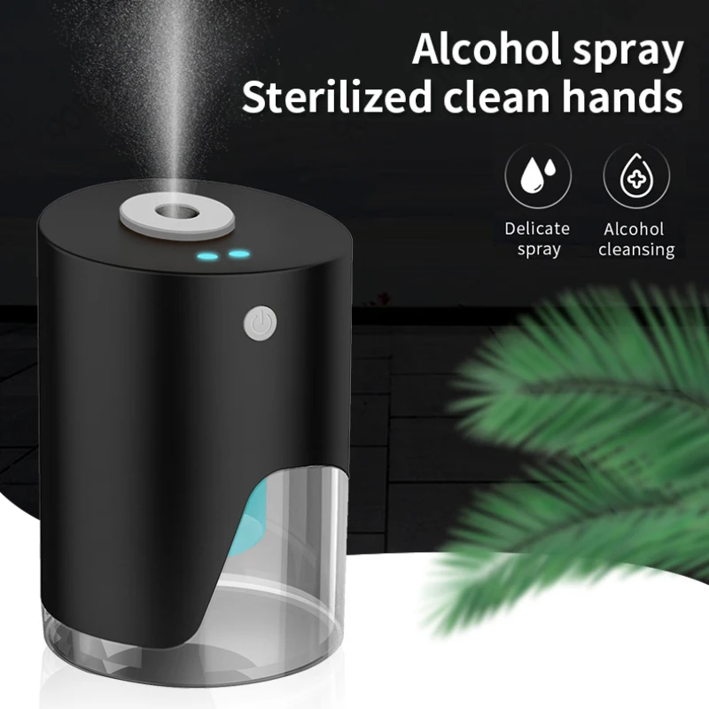 Mini Berøringsfri Alkohol Dispenser Rechargeble Automatisk Alkohol Sprøjte Hånd Vask Enhed Alkohol Flaske