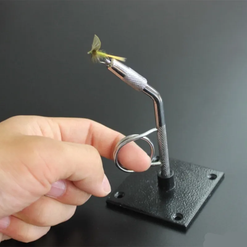 Mini Desk Top fluefiskeri Binde Skruestik Tænger Bærbare 360 Rotation DIY Flyve Kroge, Værktøj, fiskegrej, der Passer til Krogen Størrelse 14 ~ 20#