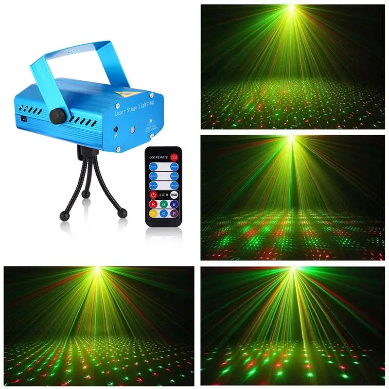 Mini LED stjernehimmel scenelys Dj Stemme-aktiveret DJ Diskotek Projektor Disco Blinkende Lys julefrokost Club-Scene Lys