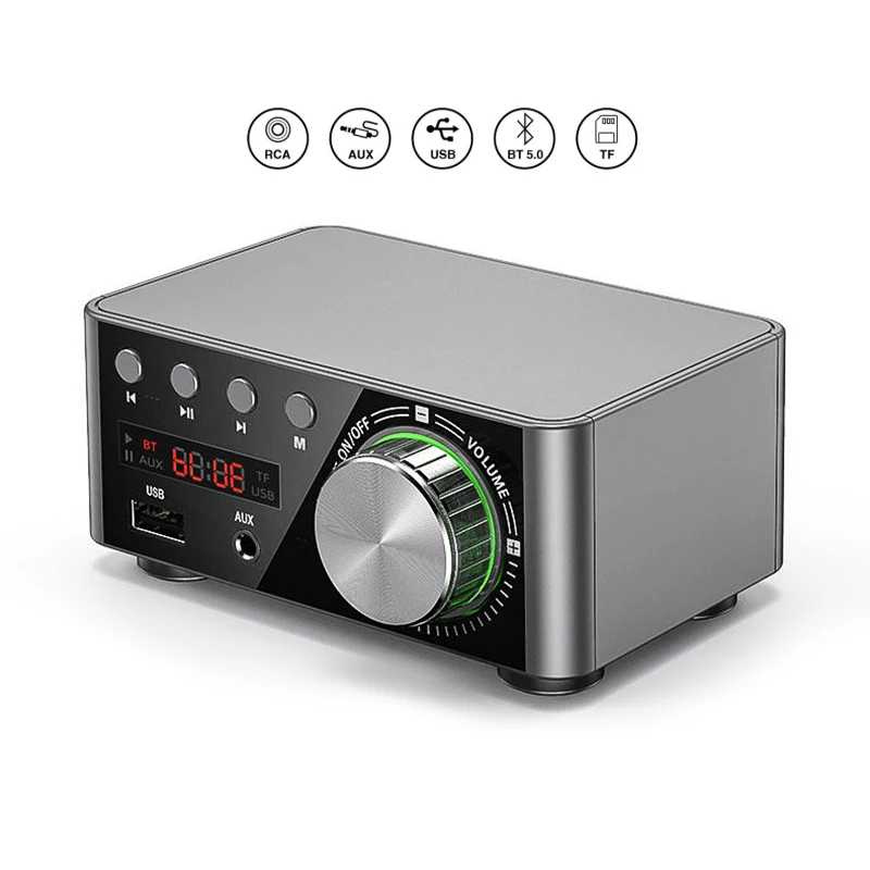 Mini TPA3116 Power-Forstærker, Bluetooth-5.0 Modtager Stereo Hjem Bil Audio Forstærker USB-U-disk 100w Musik Afspiller