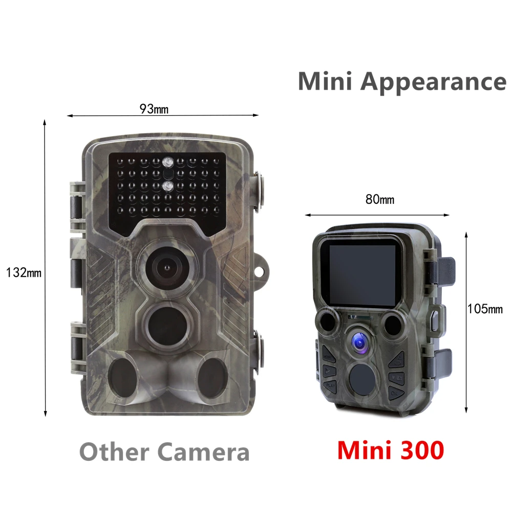 Mini Trail Kamera til Jagt Spil 12MP Kamera 1080P Udendørs Dyreliv Kamera med PIR Sensor 0,5 s Hurtig Udløser Vandtæt scouting