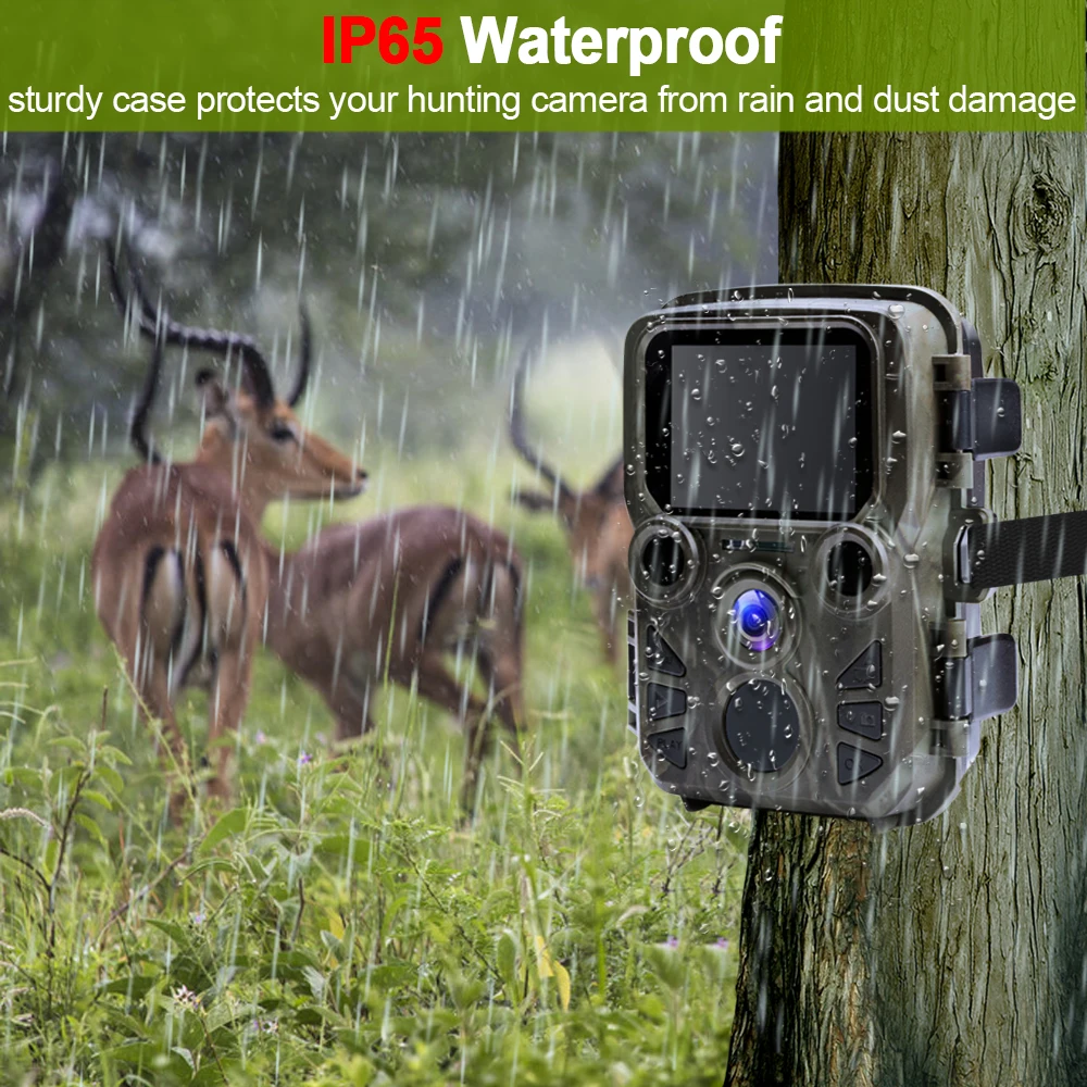 Mini Trail Kamera til Jagt Spil 12MP Kamera 1080P Udendørs Dyreliv Kamera med PIR Sensor 0,5 s Hurtig Udløser Vandtæt scouting