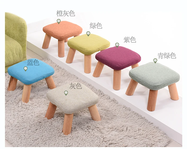 Minimalistisk Moderne hjem decor-pladsen kort skammel, stof sofa champignon bænk kid ' s formand osmanniske styling stol