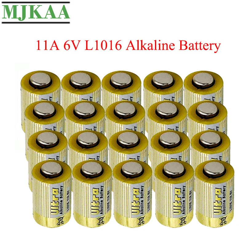 MJKAA 20PCS 11A 6V Primære Tørre Batterier L1016 Alkaline Batteri Bil for Ekstern Batteri
