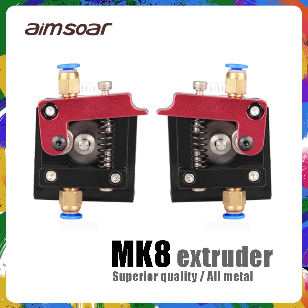 Mk8 ekstruder 3d-printer dele alle metal-fjernbetjening 1.75 mm endeløse ekstruder hoved med beslag
