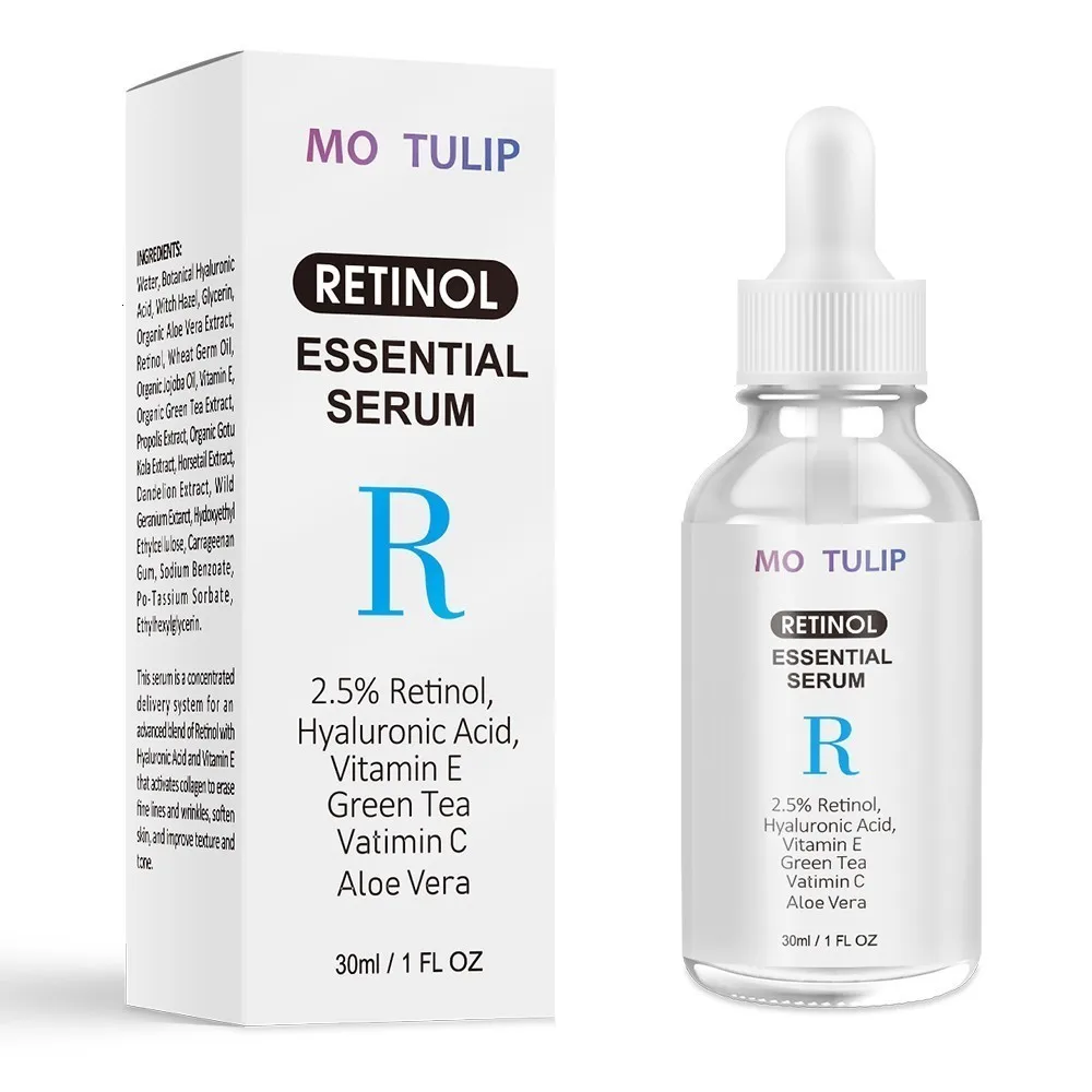 MO TULIP Retinol På 2,5% Vitamin C, En Facial Anti Rynke Serum Fjerne Mørke Pletter Collagen Serum, Anti Aging Afgørende Facial Serum