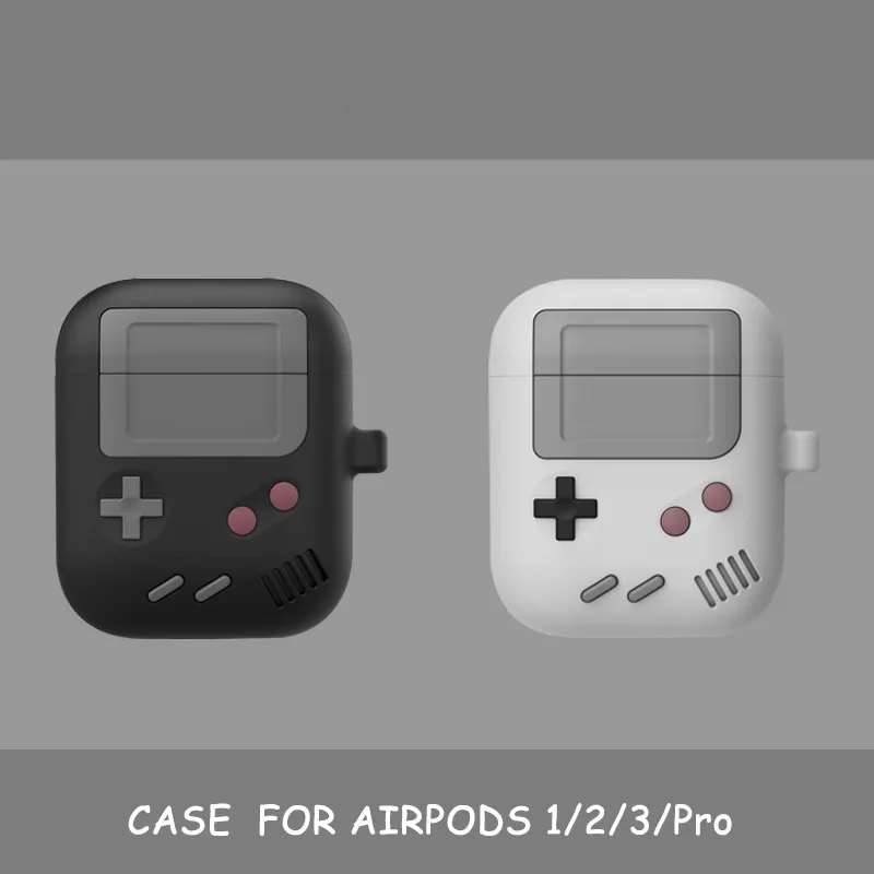 Mode Klassiske Retro Spil-Konsollen Trådløse Bluetooth Hovedtelefoner Tilfældet for Airpods 1 2 pro Sød 3D gameboy Silicium Hovedtelefon Dække