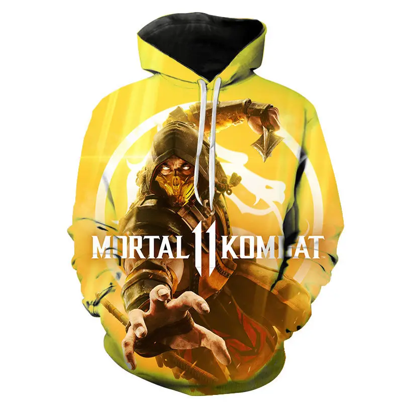 Mortal Kombat Hættetrøjer Mænd, Kvinder, Børn Hoody 2020 Fighting Spil MK Streetwear 3D-Print Pullover Homme Sudaderas Sweatshirts