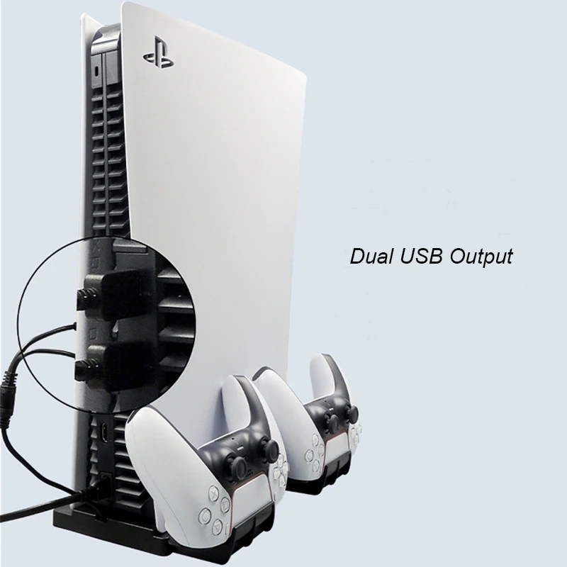 Multi-Funktionel Base Gamepad Controller Oplader Dock Station Stå for PS5 Spille-Station5 Host Controller Oplader