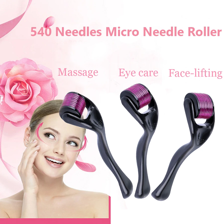 Multifunktions-Micro needle Roller Ansigt, Arme, Nakke Massage Roller Hår Genvækst Skæg Vækst Anti hårtab Behandling Skønhed Værktøj