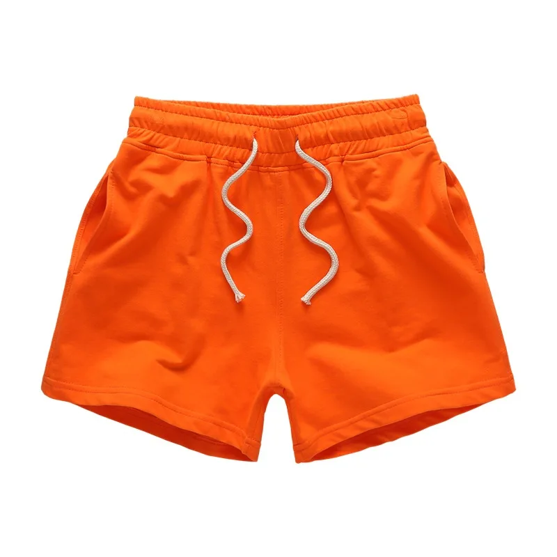 Mænd i Korte Shorts om Sommeren Orange Jogger Shorts Mandlige Plus Size Casual Bomuld Sportstøj Drenge Badminton Fitness Running Shorts 4xl