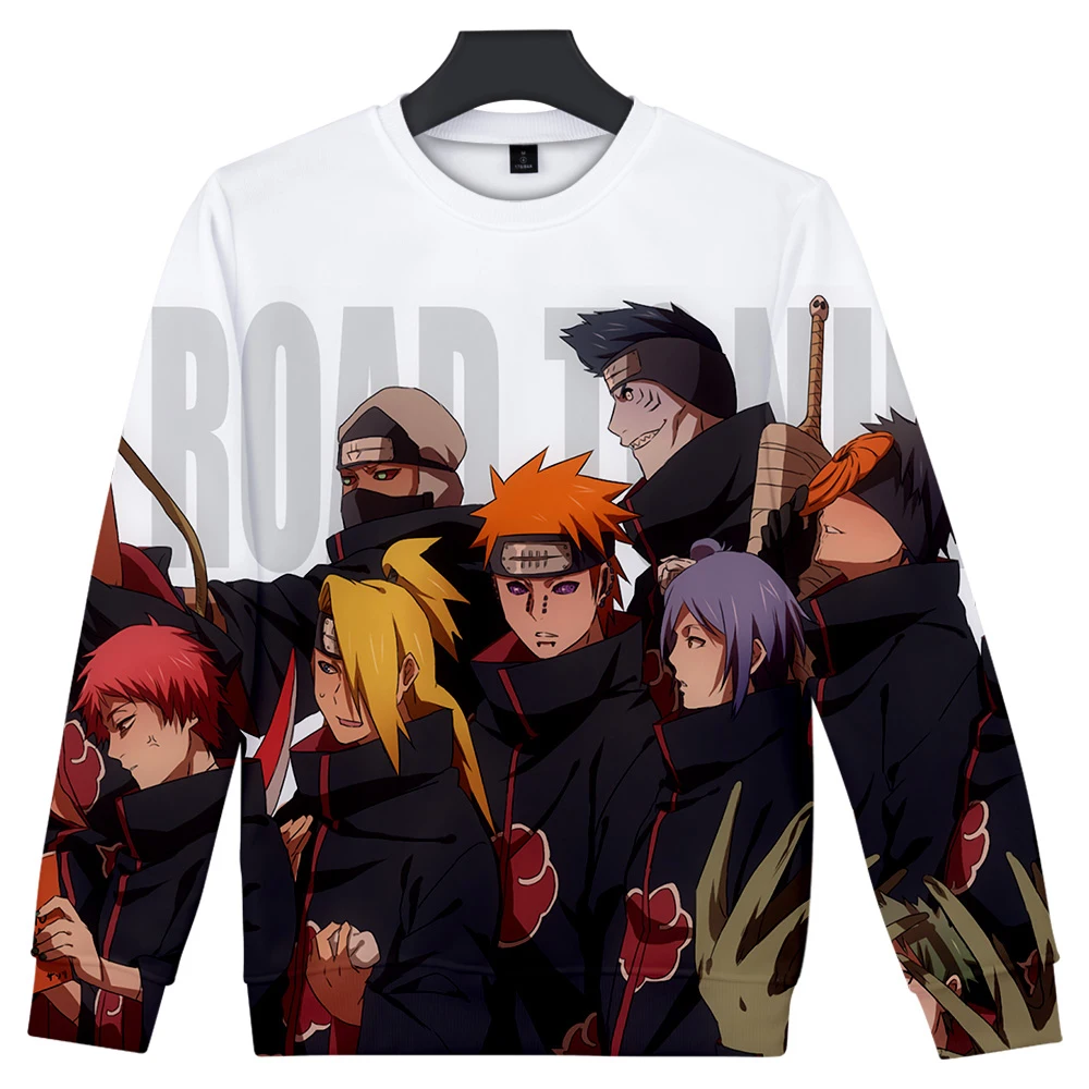 Naruto 3D Printet Kpop O-Hals Sweatshirts Kvinder/Mænd Mode Cool langærmet Sweatshirt 2019 Ankomst Nye Tøj