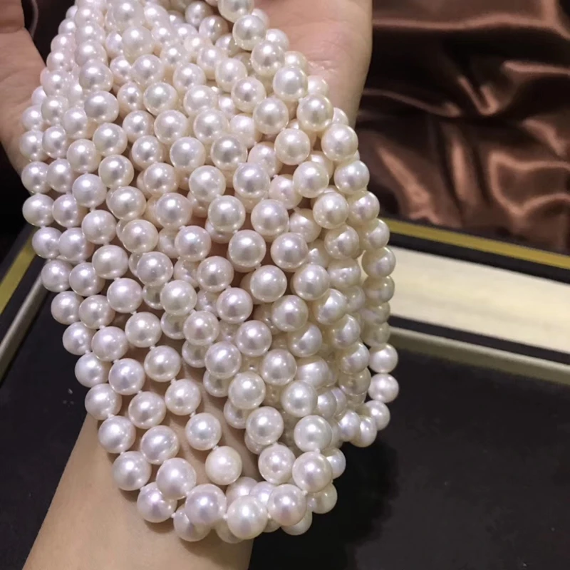 Naturlige Ferskvands Perle-Perler i Høj Kvalitet 45cm Punch Løse Perler til gør det selv-Kvinder Elegant Halskæde Armbånd Smykker at Gøre