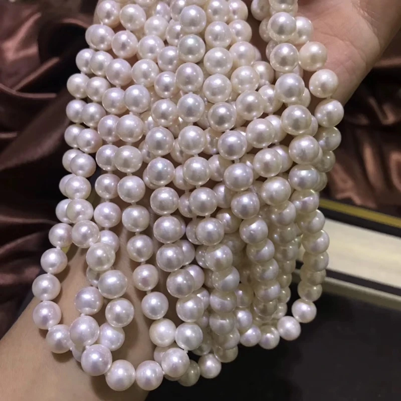 Naturlige Ferskvands Perle-Perler i Høj Kvalitet 45cm Punch Løse Perler til gør det selv-Kvinder Elegant Halskæde Armbånd Smykker at Gøre