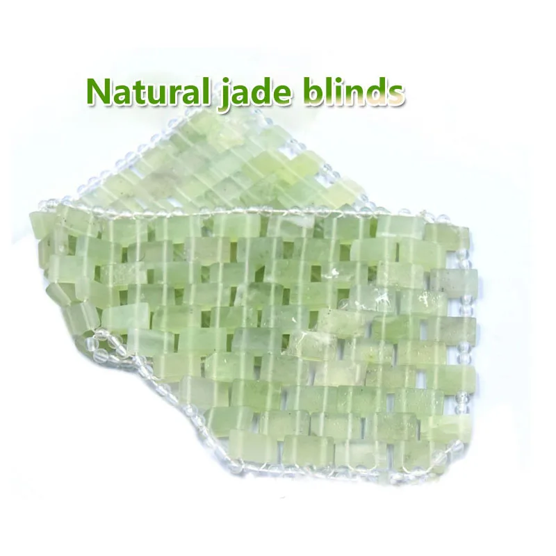Naturlige Jade Eye Mask Køling Jade Sove Eye Mask Massageapparat Terapi Jade Sten Anti Aging Skygge Dække Afslapning Gave