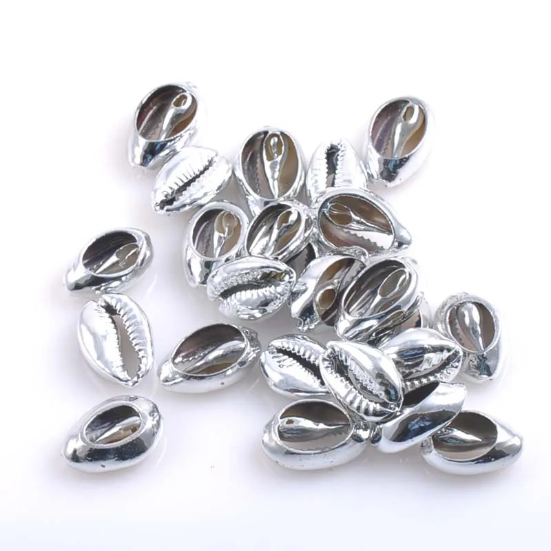 Naturlige Spiral Shell Sølv Forgyldt Kant, Kunsthåndværk, smykkefremstilling Tilbehør Leverer 21-25mm 10stk TRS0153