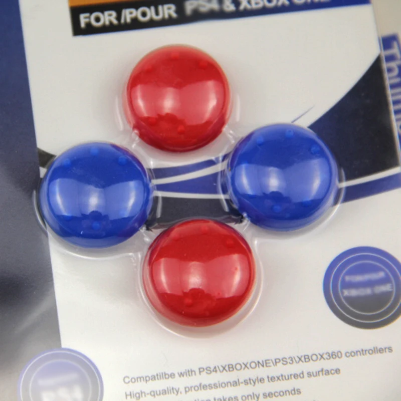 New 4pcs/masse farverige Thumbstick Greb Cap Thumb Stick-knappen 3D Joysticket Greb hætte Til PS4 til Xbox Controller tilbehør