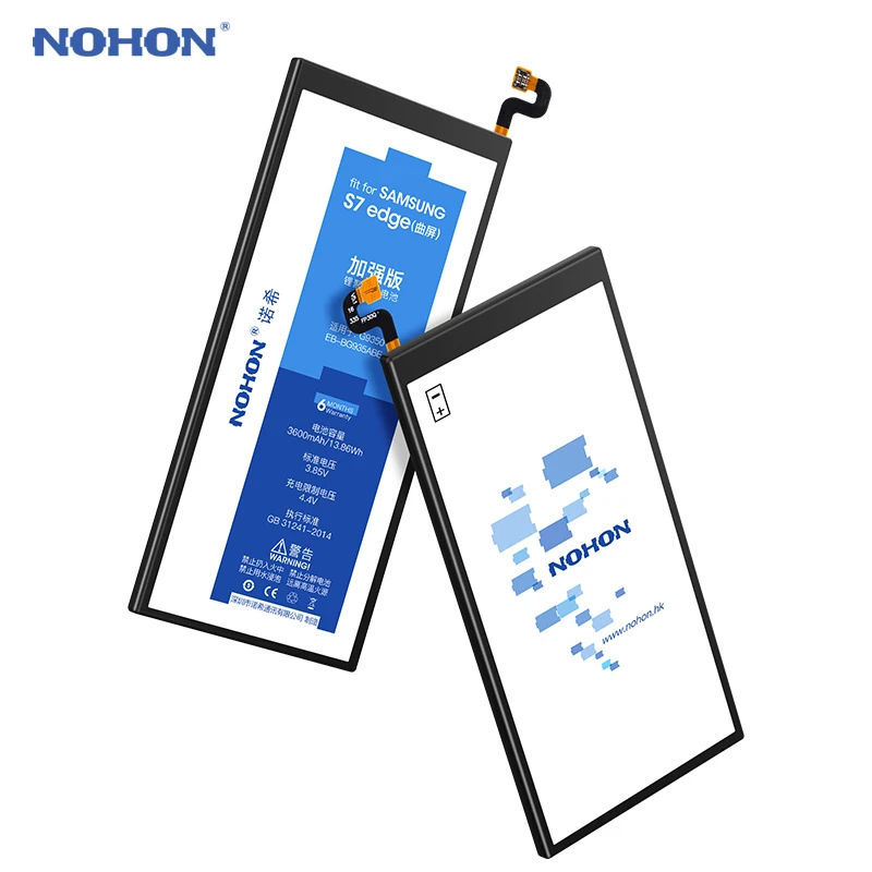 NOHON Batteri Til Samsung Galaxy S7 S6 kant S8 G950F G935F G930F G925F G920F Oprindelige Udskiftning Mobiltelefon Batería + Værktøjer