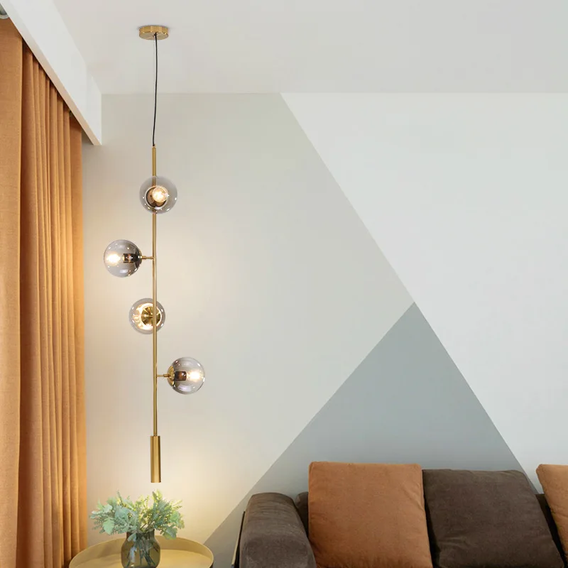 Nordisk Glas Bolden Restaurant Led Lysekroner Stuen Soveværelse Hanglamp Moderne Ledningen Suspension Pendel Inventar Loft Deco -