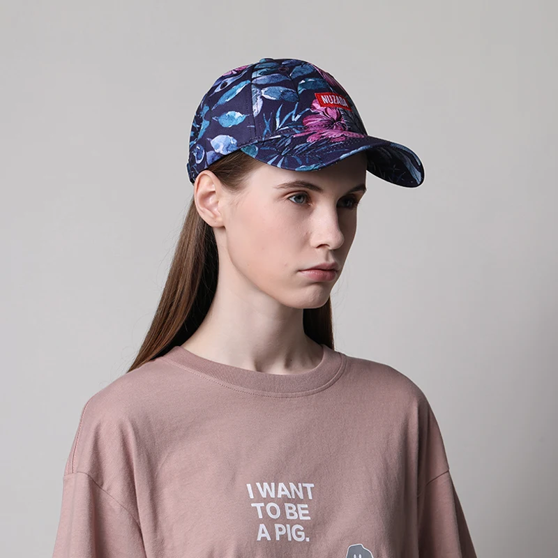 NUZADA Mærke Eksklusive Nye Udskrivning Baseball Cap Mænd Kvinder Casual Par Snapback Caps Mode Klassiske Hatte, Blomster Stil Hat